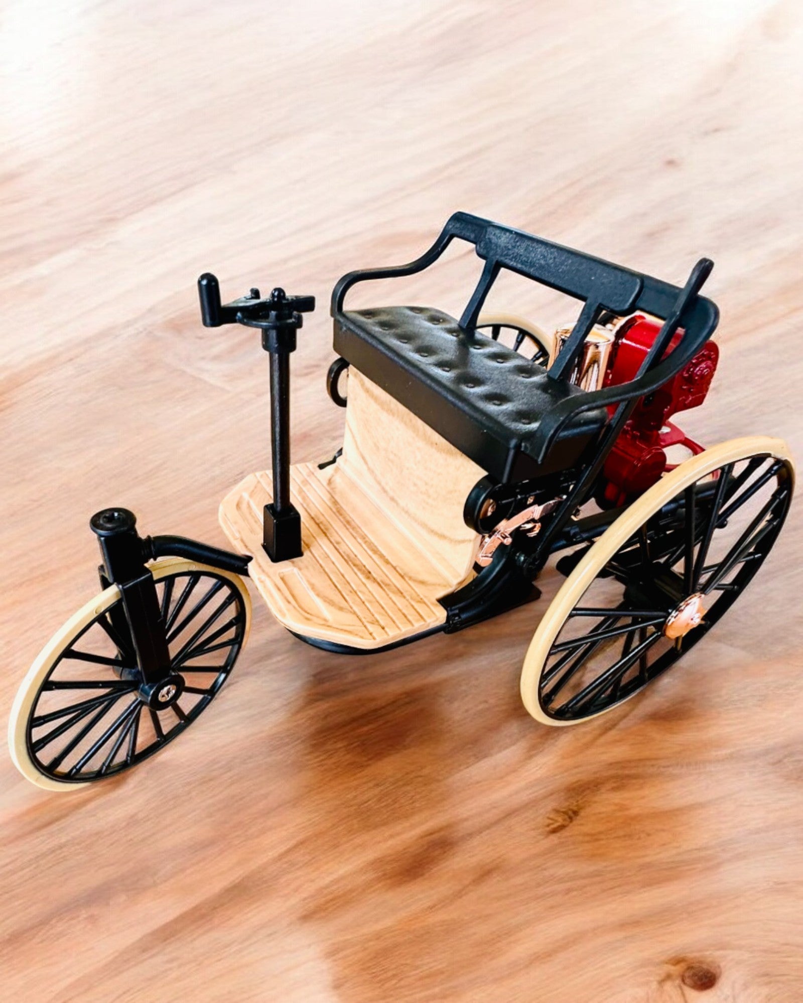 Retro Triciclo Benz Patent-Motorwagen - Modello da Collezione, personalizzazione con incisione per regalo