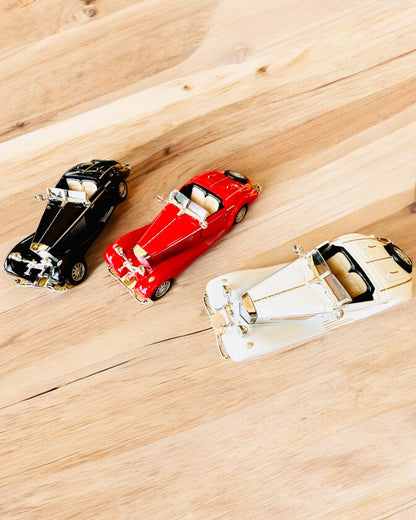 Modello in Miniatura di Auto Classiche Retro - possibilità di personalizzazione per un regalo con incisione, 3 varianti tra cui scegliere