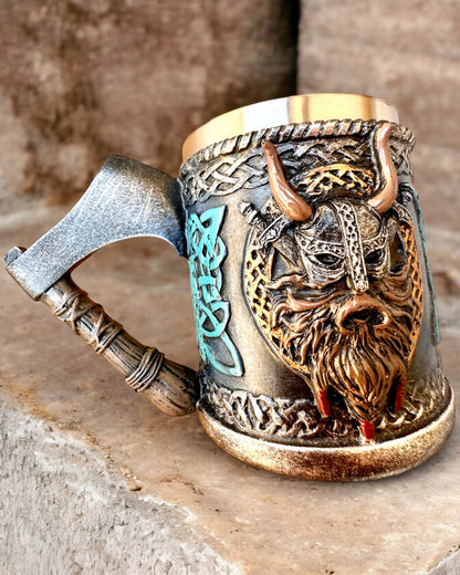 Tazza vichinga Ragnar's Horn - con opzione di incisione per regalo, 250 ml