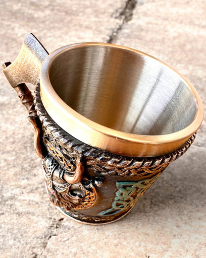 Tazza vichinga Ragnar's Horn - con opzione di incisione per regalo, 250 ml