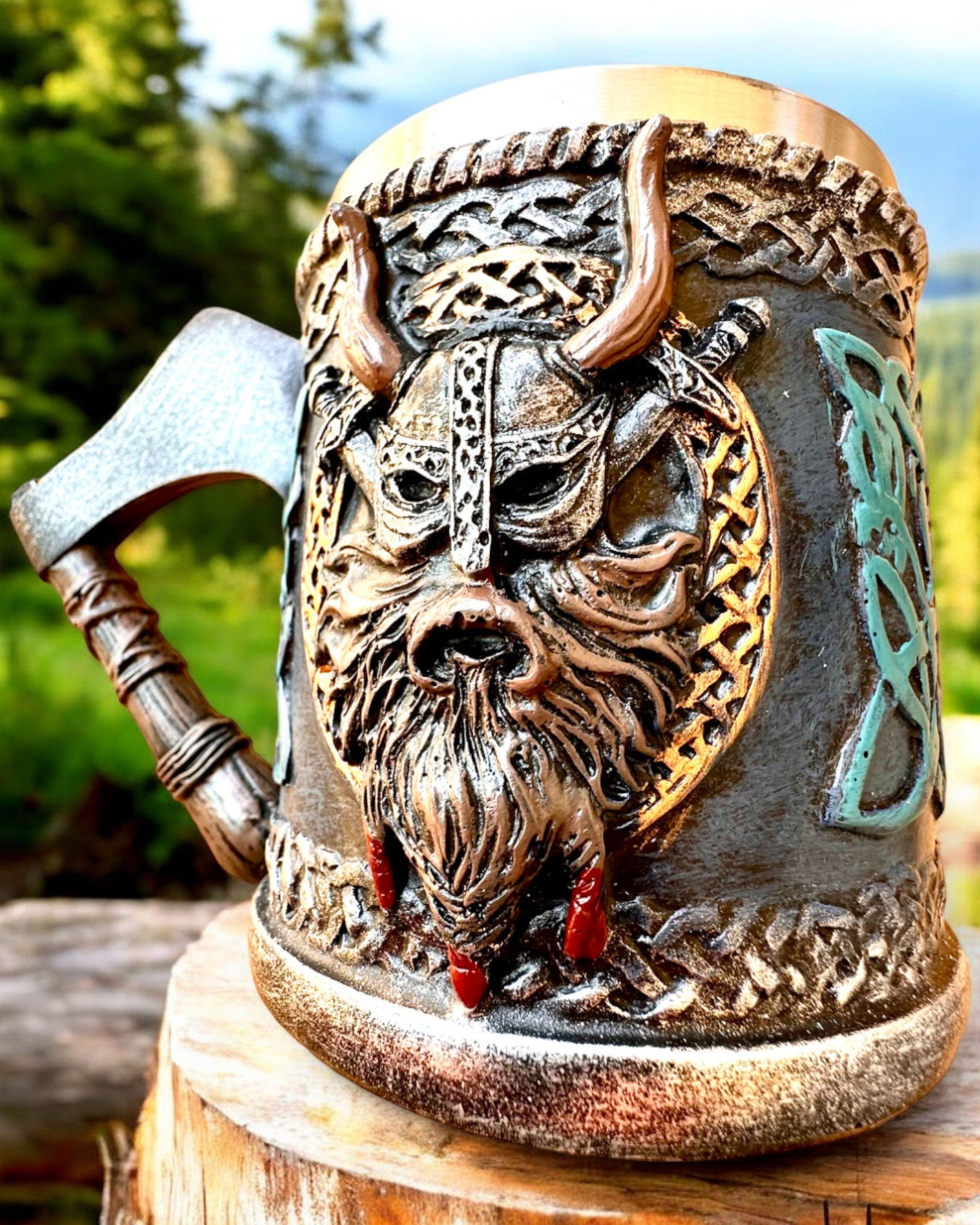 Tazza vichinga Ragnar's Horn - con opzione di incisione per regalo, 250 ml