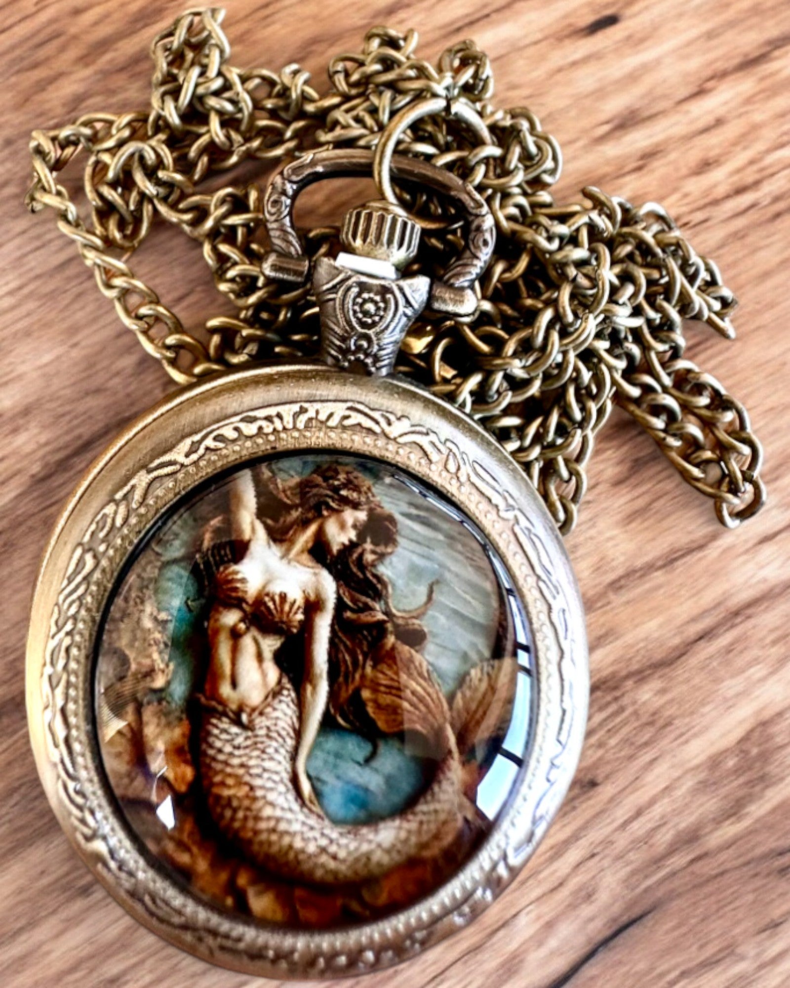 Orologio da Tasca "Sirena dei Misteri", possibilità di personalizzazione con incisione per un regalo