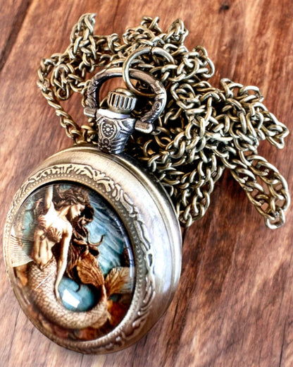 Orologio da Tasca "Sirena dei Misteri", possibilità di personalizzazione con incisione per un regalo