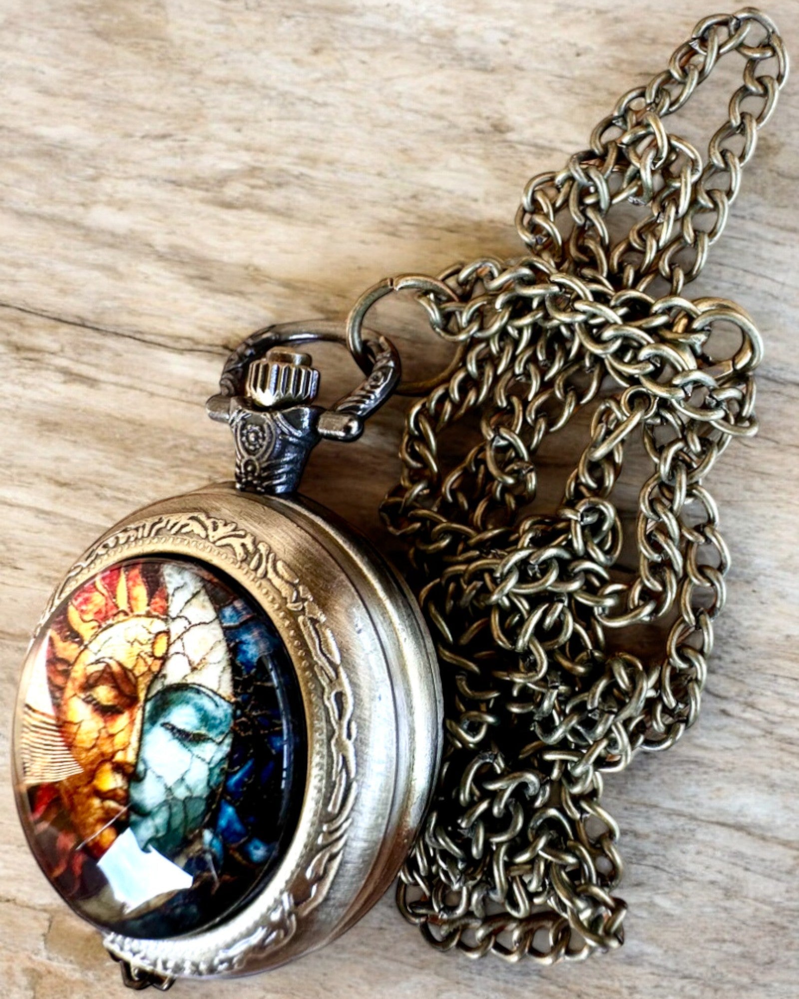 Orologio da tasca elegante "Luminazione Solare" con possibilità di incisione per un regalo