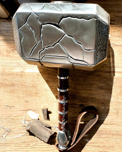 Martello di Thor "Chief" - Martello artigianale fatto a mano, personalizzazione con incisione per regalo