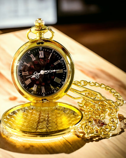 Orologio da Tasca Color Oro con Possibilità di Incisione