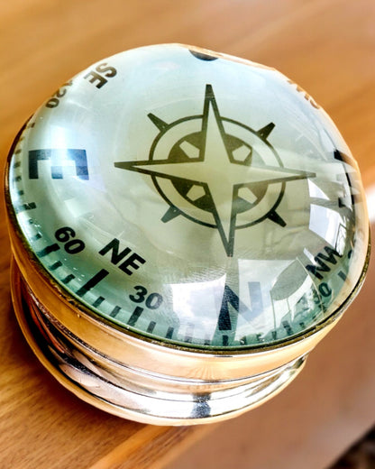 Bailey Compass Clock - Orologio Elegante con Motivo della Bussola con Possibilità di Incisione