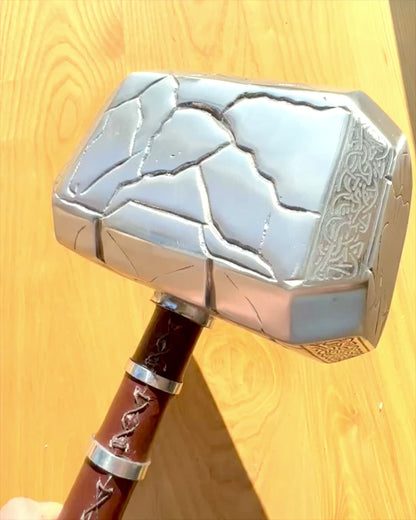 Martello di Thor "Chief" - Martello artigianale fatto a mano, personalizzazione con incisione per regalo