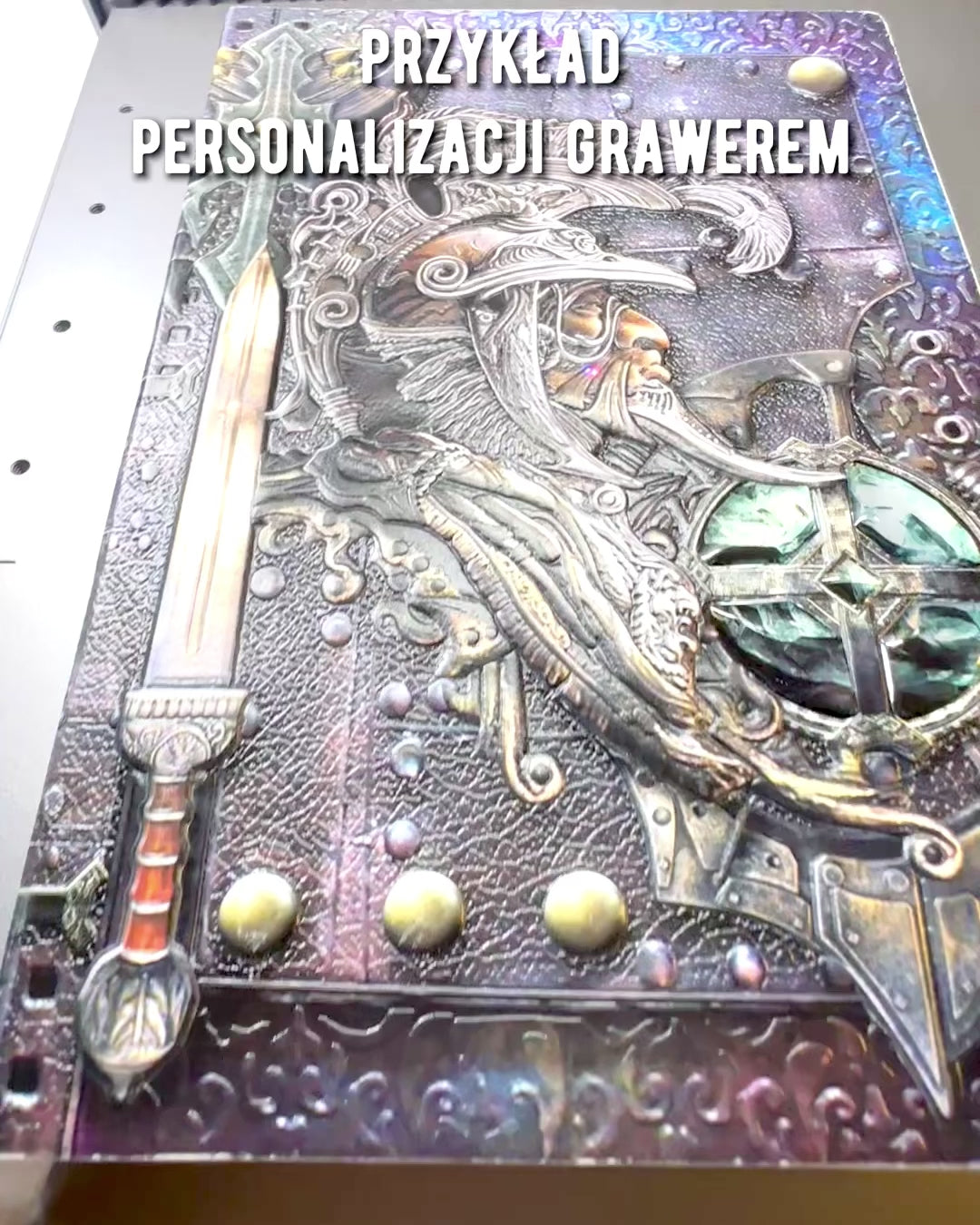 "Cronaca del Guerriero - Quaderno con Tema Cavaliere", note con possibilità di personalizzazione con incisione per un regalo