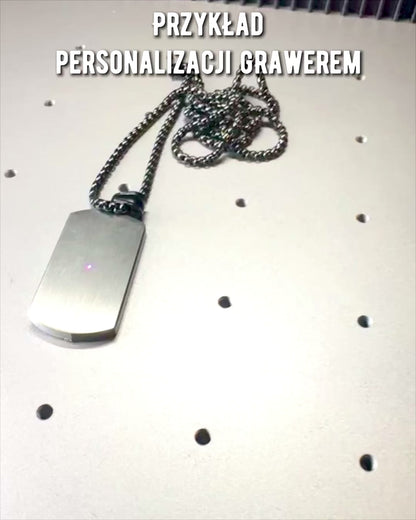 Collana Maschile Elegante Forza - personalizzazione con incisione per regalo